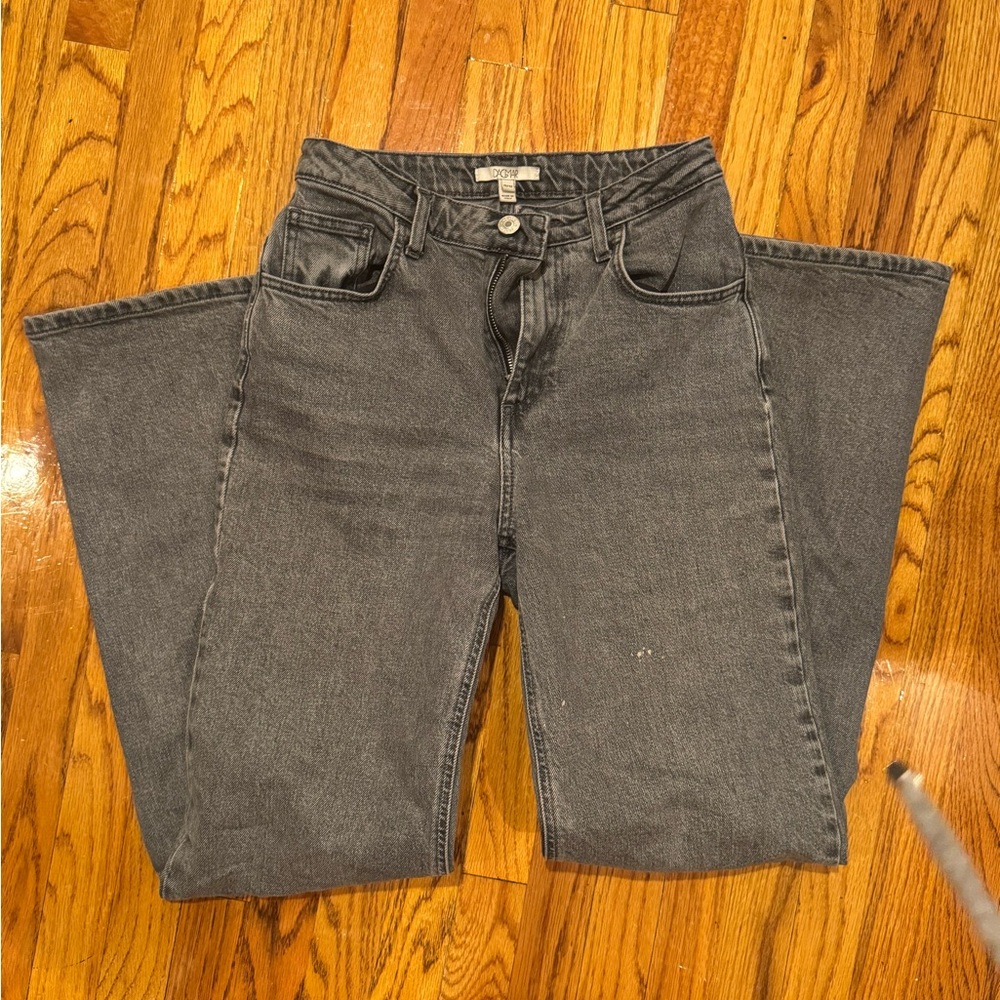House of Dagmar Gray Jeans women’s 26 wide leg